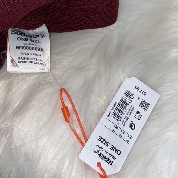 Unisex SuperDry Orange Label Beanie Winter Hat - Picture 10 of 14